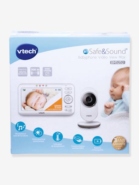 Babyphone vidéo Safe & Sound View Max VTECH BLANC 2 - vertbaudet enfant 