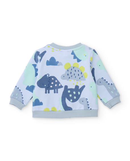 Ensemble bébé en molleton avec veste zippée Bleu 3 - vertbaudet enfant 