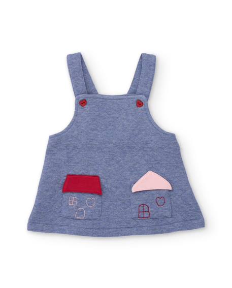 Ensemble bébé en molleton avec robe Bleu 4 - vertbaudet enfant 
