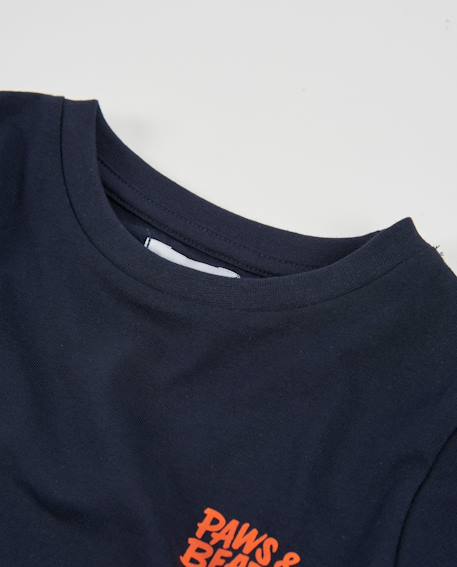 T-shirt garçon en jersey avec imprimé dans le dos Bleu 5 - vertbaudet enfant 