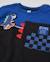 T-shirt manches longues garçon en jersey à motif dinosaure Bleu 4 - vertbaudet enfant 