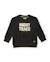 Sweat garçon en molleton avec message imprimé et détails vert olive Vert 2 - vertbaudet enfant 