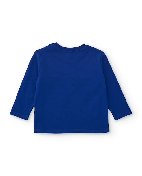 T-shirt manches longues bébé garçon en jersey à motif dinosaure Bleu 3 - vertbaudet enfant 