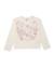 T-shirt fille en maille avec design floral et col rond Blanc 1 - vertbaudet enfant 