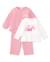 Ensemble bébé en molleton avec imprimé cœurs Rose 1 - vertbaudet enfant 