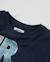 T-shirt garçon en maille avec sérigraphie urbaine Bleu 3 - vertbaudet enfant 