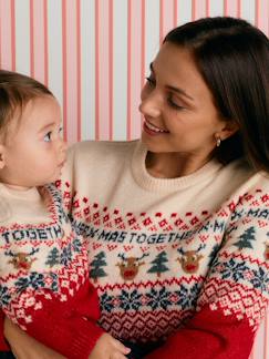 Vêtements de grossesse-Pull, gilet-Pull de Noël femme Capsule Famille