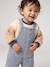 Ensemble salopette et sweat bébé bleu grisé 12 - vertbaudet enfant 