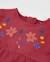 T-shirt bébé fille en jersey à imprimé floral et détails froncés Rouge 3 - vertbaudet enfant 