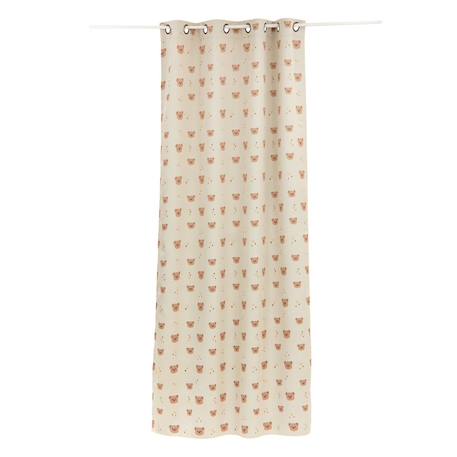 Rideau occultant imprimé oursons - billie Beige 3 - vertbaudet enfant 