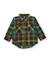 Chemise bébé garçon en tissu motif tartan et double poche Marron 2 - vertbaudet enfant 