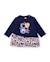 Robe bébé fille en molleton chaud avec imprimé lettrage Bleu 1 - vertbaudet enfant 