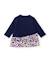 Robe bébé fille en molleton chaud avec imprimé lettrage Bleu 2 - vertbaudet enfant 
