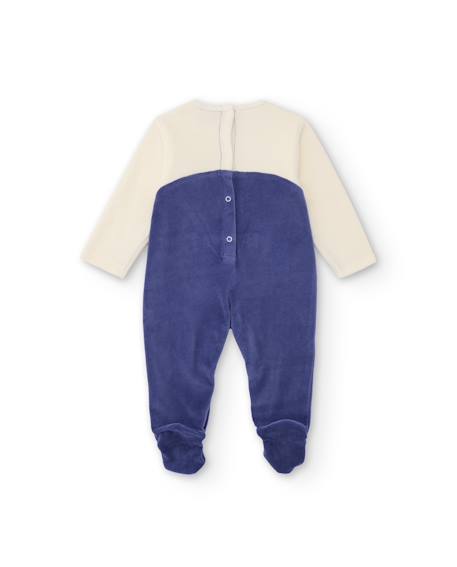 Barboteuse en peluche pour bébé avec motif d'animal Violet 2 - vertbaudet enfant 
