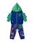Ensemble molleton garçon  sweat zippé et pantalon imprimé Bleu 2 - vertbaudet enfant 
