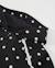 Sweat à capuche en molleton pour fille avec design floral et dentelle Noir 4 - vertbaudet enfant 