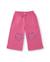 Pantalon bébé fille en molleton avec broderie et taille élastique Rose 1 - vertbaudet enfant 