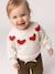 Pull jacquard bébé fille beige chiné+parme 2 - vertbaudet enfant 