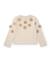 T-shirt de fille en maille avec appliques florales et manches longues Blanc 1 - vertbaudet enfant 