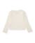 T-shirt fille en maille avec détails brillants à l'encolure Blanc 3 - vertbaudet enfant 