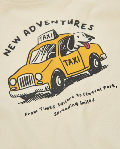 T-shirt en maille pour garçon avec imprimé illustré Blanc 4 - vertbaudet enfant 