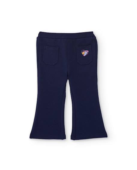 Ensemble fille en molleton avec sweat graphique et pantalon assorti Rose 3 - vertbaudet enfant 