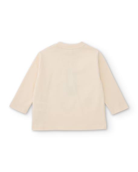 T-shirt à manches longues garçon en jersey avec motif graphique Blanc 2 - vertbaudet enfant 