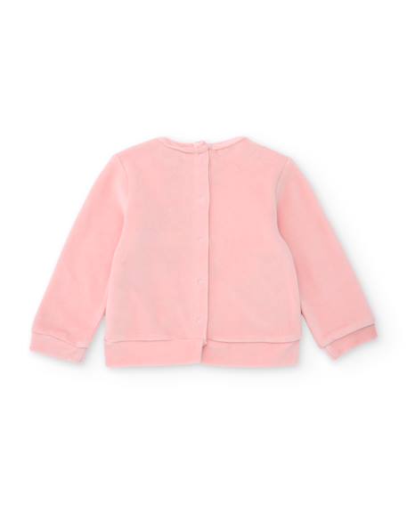 Ensemble en tricot pour bébé avec broderie de chiot Rose 3 - vertbaudet enfant 