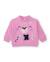 Ensemble bébé fille en molleton avec sweat graphique et pantalon assorti Rose 2 - vertbaudet enfant 