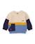 Pull en tricot bébé garçon color-block en maille douce et chaude Bleu 1 - vertbaudet enfant 