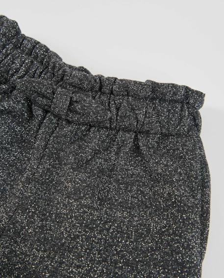 Pantalon bébé fille en molleton doux avec taille élastique Gris 3 - vertbaudet enfant 