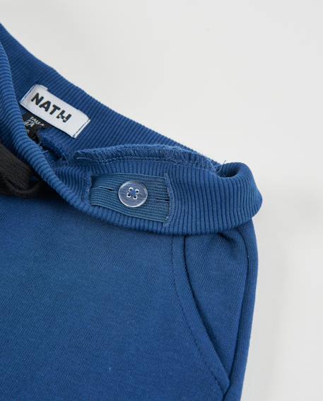 Pantalon cargo en molleton coupe confort pour garçon Bleu 3 - vertbaudet enfant 