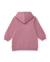 Robe fille en molleton avec capuche et imprimé frontal Rose 3 - vertbaudet enfant 