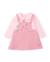 Ensemble bébé avec robe en tissu plat et t-shirt en maille Rose 1 - vertbaudet enfant 