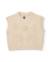 Gilet fille en tricot avec broderie florale en relief Beige 2 - vertbaudet enfant 