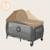 Lit parapluie parc bébé 3en1 sven plus 0-36 mois avec table à langer et moustiquaire Beige latte+Beige olive+Grey scandi 16 - vertbaudet enfant 