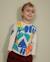 T-shirt garçon en jersey à manches longues et motif géométrique Blanc 1 - vertbaudet enfant 