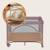 Lit parapluie parc bébé 3en1 laura 0-36 mois avec matelas haute densité et roulettes Beige sand+Black carbon+Green sage+Grey concrete+Pink nude 26 - vertbaudet enfant 