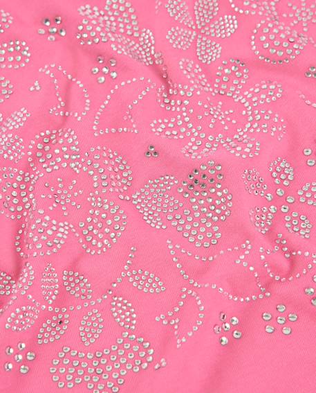 T-shirt fille en maille avec imprimé floral brillant Rose 5 - vertbaudet enfant 