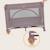 Lit parapluie parc bébé 3en1 laura 0-36 mois avec matelas haute densité et roulettes Beige sand+Black carbon+Green sage+Grey concrete+Pink nude 29 - vertbaudet enfant 