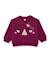 Ensemble fille en molleton avec sweat rhinocéros et legging floral Rouge 2 - vertbaudet enfant 