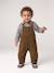 Ensemble salopette chemise bébé garçon olive 1 - vertbaudet enfant 