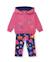 Ensemble fille en molleton avec sweat à capuche et imprimé floral Rose 1 - vertbaudet enfant 