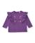 T-shirt en jersey bébé fille à volants aux épaules et motif fantaisie Violet 1 - vertbaudet enfant 