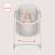 Lit bébé berceau 2en1 gaya pliable avec 4 roues et moustiquaire Beige latte+Beige sand 8 - vertbaudet enfant 