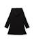 Robe fille en molleton avec capuche doublée et design fantaisie Noir 2 - vertbaudet enfant 