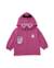 Ensemble fille en molleton avec sweat à capuche et legging assorti Violet 2 - vertbaudet enfant 
