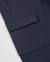 Pantalon garçon en molleton avec poche cargo et poignets élastiques Bleu 4 - vertbaudet enfant 
