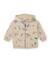 Veste zippée bébé garçon en molleton à capuche style urbain Beige 1 - vertbaudet enfant 