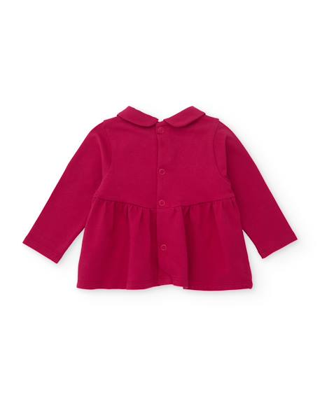 Ensemble en peluche pour bébé de trois pièces avec détails brodés Rose 5 - vertbaudet enfant 